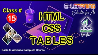 WebDesigning Class 15 #Styling Tables in CSS #HTML Table Styled in CSS