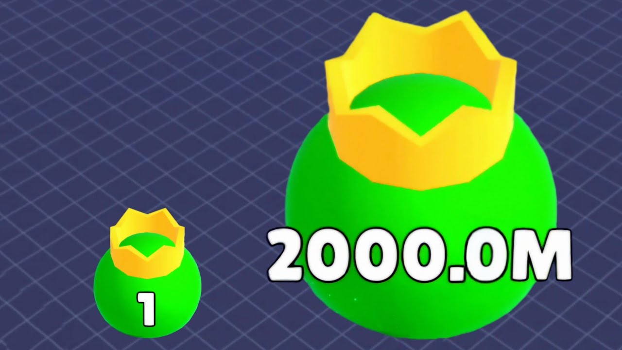 I started from 1 – Ate all the balls and won the game! Balls io 