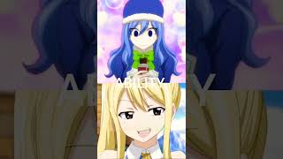 Juvia(full power)vs lucy(full power)|fairy tail vs fairy tail|#fairytail#shorts#juvia#lucy