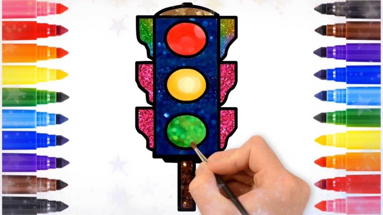 Traffic Signal Drawing - First of all we draw the sketch. - Vandik