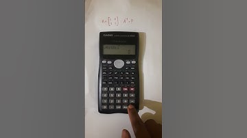 Calculate inverse matrix using calculator | Casio fx-100MS  #calculator #mathtricks #matrix