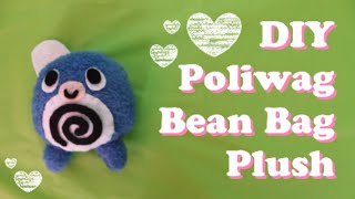 ❤ DIY Poliwag Bean Bag Plush! Easy and cute Pokemon stress ball! ❤