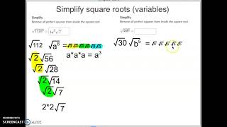 Famous Simplify square roots (variables) Wealth