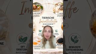 Tierische Inhaltsstoffe in der Kosmetik. Muss das noch sein 🤔? #haut #hautpflege #kosmetik