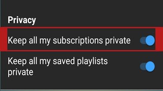 How To YouTube Channel Keep All My Subscriptions Private
