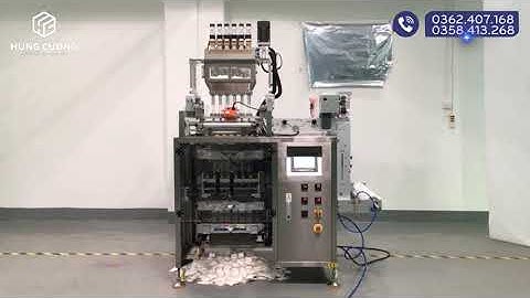 Máy đóng gói bột 6 làn túi 4 biên