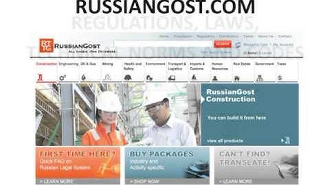 www.russiangost.com - LARGEST Russian GOST list, catalog, library, database. Technical regulations