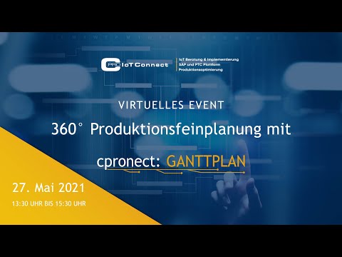 360° Produktionsfeinplanung mit cpronect: GANTTPLAN