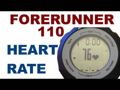 Garmin Forerunner 110 - Heart Rate Monitor Setup