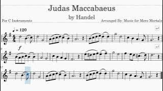 Judas Maccabaeus by Handel - Classical - Play Along for C Instruments