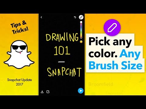 How To Use Snapchat Drawing Tool And Pick Any Color