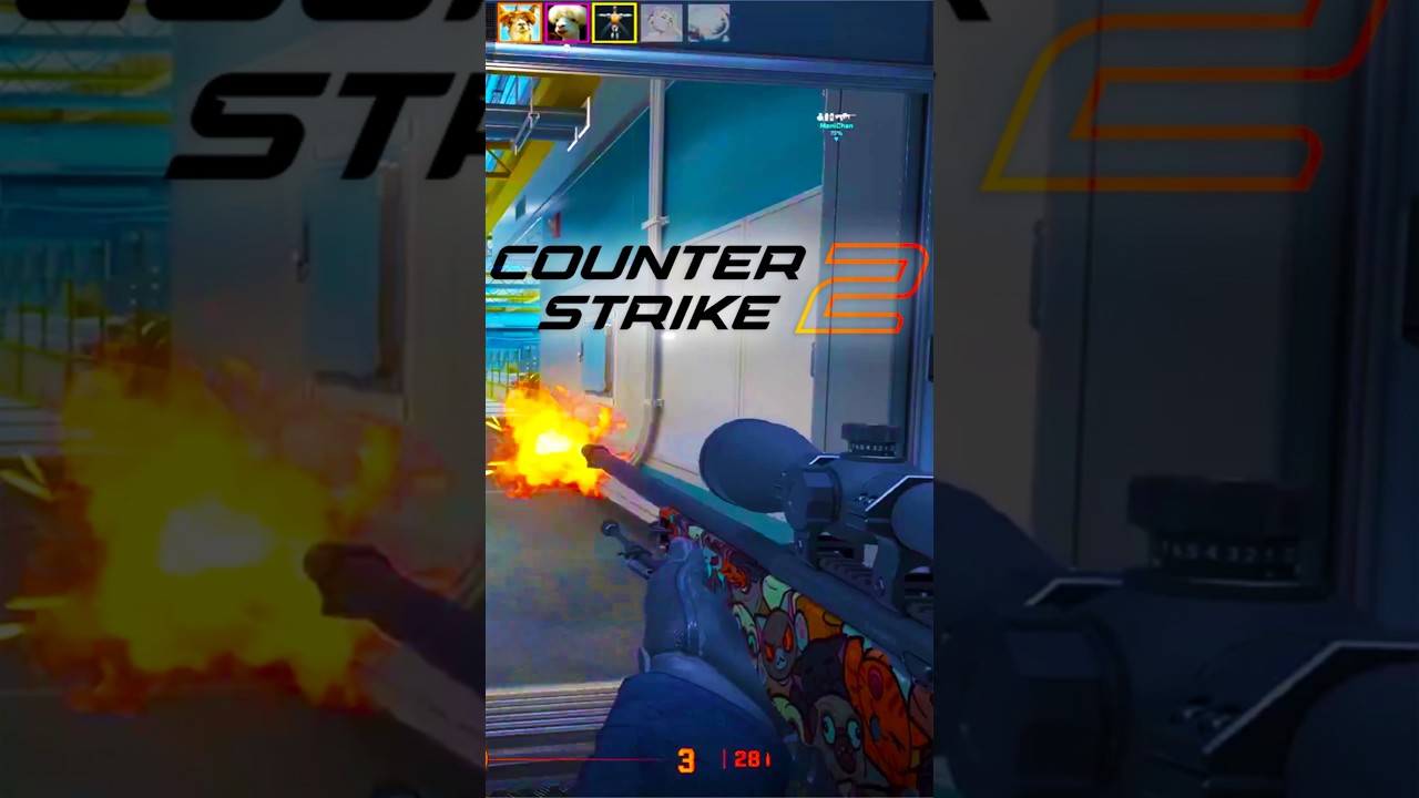 Я использую свой верный AWP для защиты Nuke в Counter Strike! 🎯