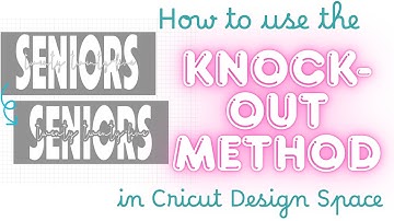 How to use the KNOCKOUT method using Offset and Slice in Cricut Design Space