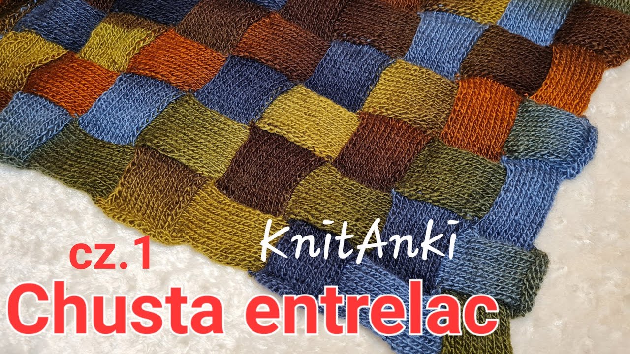 Chusta entrelac cz.1 #knitanki #druty #chusta  #entrelac #knitting #knittingpattern #stricken