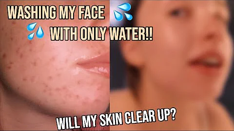 What happens if you just wash your face with water?