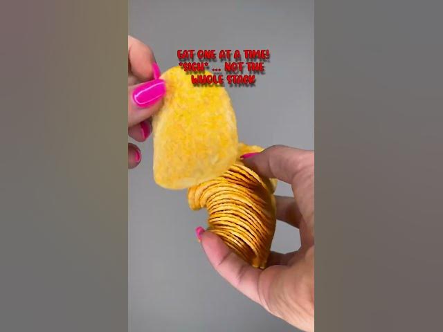 CHIPS YOU CAN EAT WITH BRACES 🦷 PRINGLES LAYS POTATO CHIPS TEETH ASMR