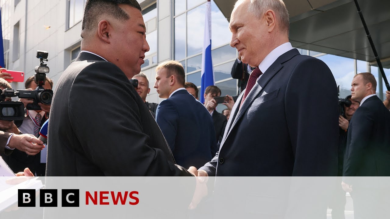 North Korean leader Kim Jong Un meets Russia’s President Putin – BBC News