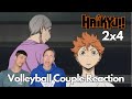 Volleyball couple reaction to haikyu s2e4 center ace