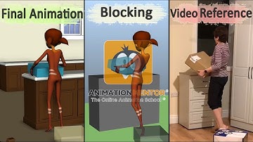 3D Animation Showcase Physicality Shot Pickup | Maya | Blocking Plus Animation Mentor body Mechanics