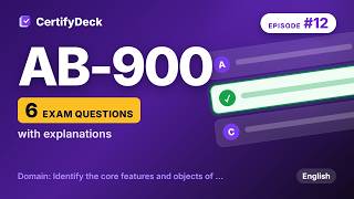 AB-900 Practice Questions #12 | Copilot and Agent Administration Exam Prep (2026)