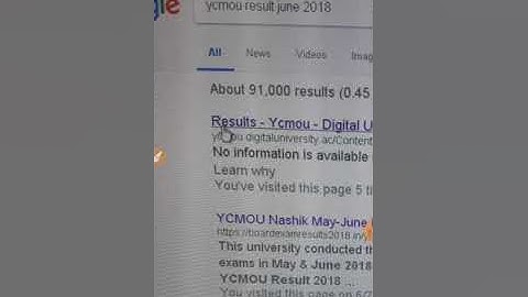 YCMOU MAY JUNE 2018 RESULT is OUT  watch this video to check your result admission process 2018 2019