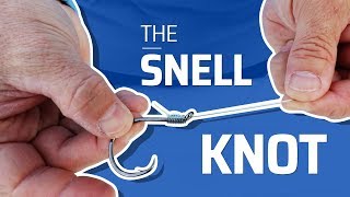 HOW TO SNELL FISHING HOOK - STRONGEST FISHING KNOT TO A HOOK