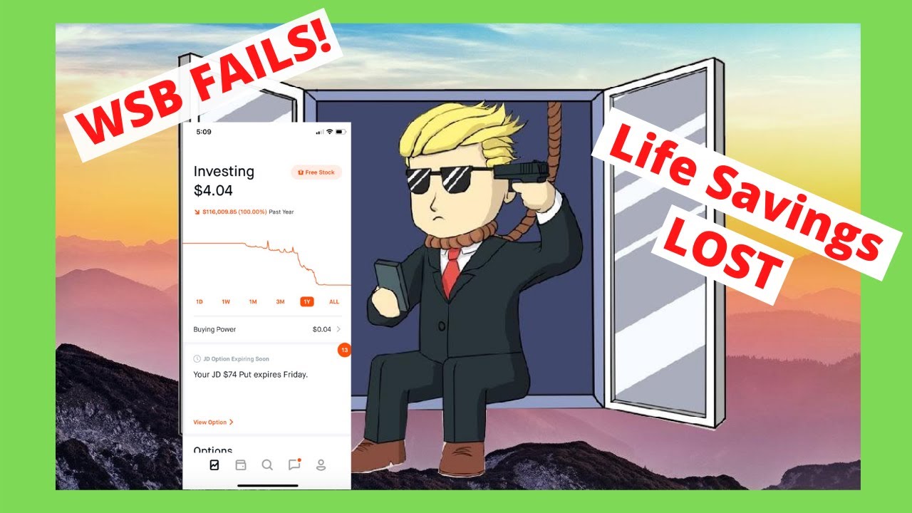 r/wallstreetbets YOLO: Life savings LOST