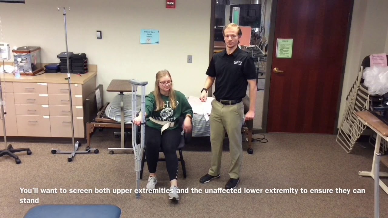 Skill 33 Axillary Crutches Fitting, Confirmation of Fit, SittoStand YouTube