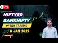 Live Nifty & Banknifty Option Trading 8 jan 2025 ...... Mr Amit Shrivas
