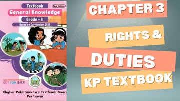 Rights and Duties | chapter 3 | class 2 science | kp textbook in Pashto