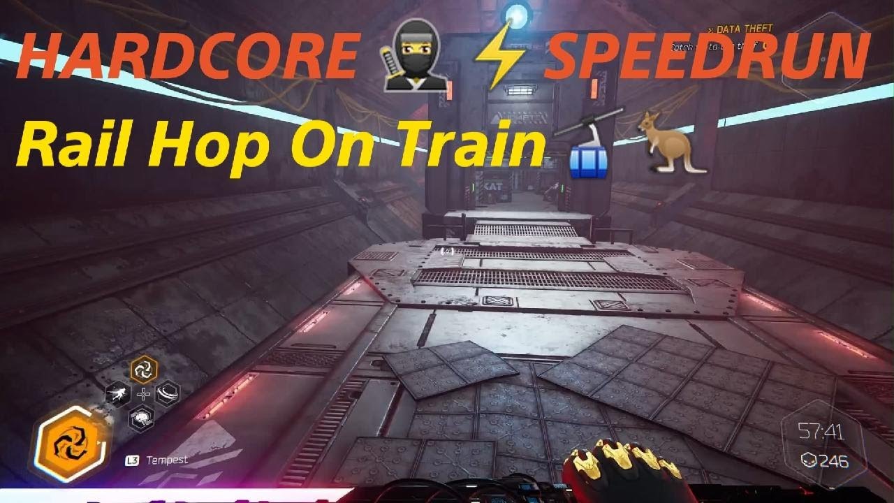 Ghostrunner 🥷⚡HARDCORE SPEEDRUN Tips / SDJ Rail Hop on the Train 🚠Level 11 FASTER 👊🏼Guide