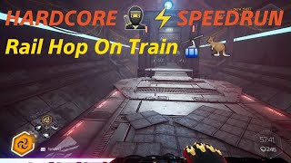 Ghostrunner 🥷⚡HARDCORE SPEEDRUN Tips / SDJ Rail Hop on the Train 🚠Level 11 FASTER 👊🏼Guide Wealth