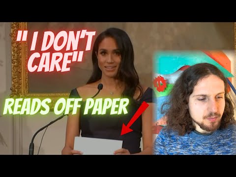 Reacting - Meghan's MOST Disinterested Speech #meghanmarkle