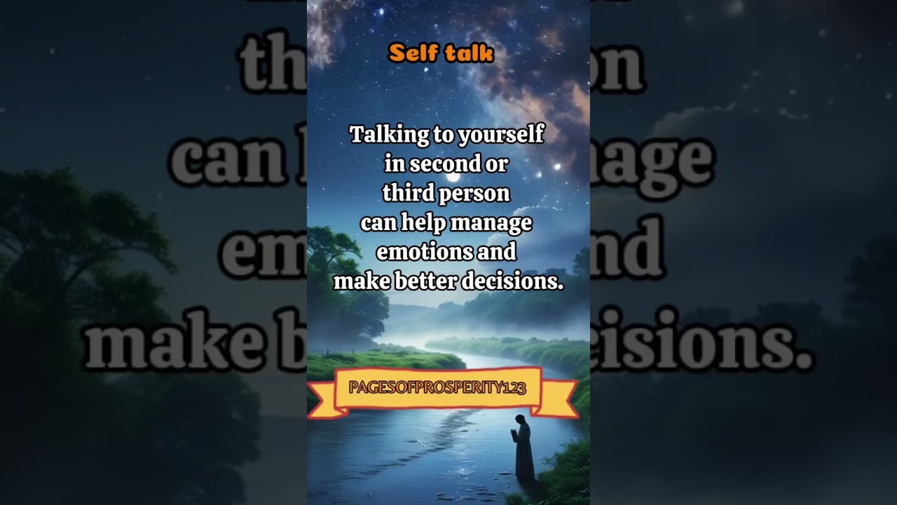 Self talk is important 😔😍 