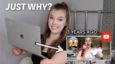 THIS IS EMBARRASSING! | REACTING TO MY OLD YOUTUBE VIDEOS