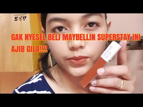 Maybelline Superstay Matte Ink no 75 yang katanya tahan 16 jam SWATCHES & REVIEW. 