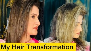 my hair transformation | Lifestyle with sahiba | sahiba rambo | my salon