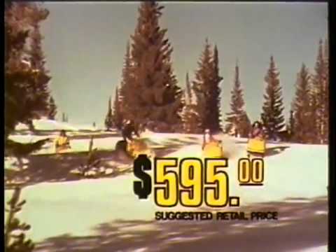 Vintage Ski Doo Sled Commercial 1971 Elan