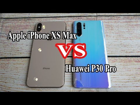 Apple iPhone XS Max VS Huawei P30 Pro | SpeedTest and camera comparison