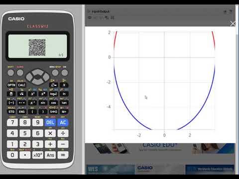 fx-991EX Scientific Calculator - How to Graph an Ellipse