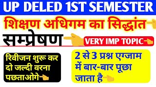 सम्प्रेषण,up DELED 1st SEMESTER अधिगम का सिद्धांत,up DELED 1st SEMESTER TEACHING LEARNING CLASSES,up