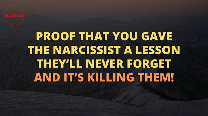 🔴The Narcissist Will Never Forget the Lesson You Gave Them and It’s Destroying! #Narcissism #NPD