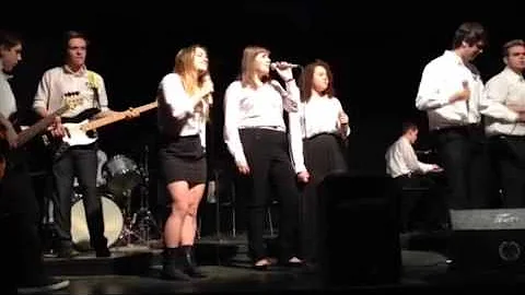 Pat LaBarbera with the Laura Secord Jazz Choir