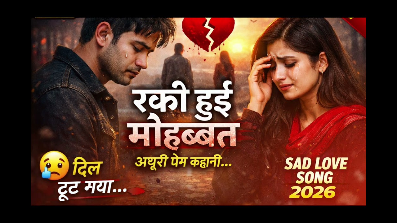 रुकी हुई मोहब्बत 💔 | Heart Touching Breakup Song 2026 | Sad Hindi Song | #newsong2026 #sadsong2026 