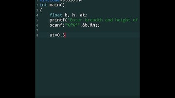 C Program To Find Area Of Triangle #shorts #short