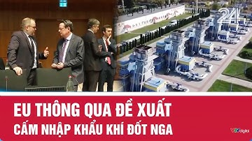 EU thông qua đề xuất cấm nhập khẩu khí đốt Nga | VTV24