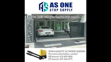 Guna 1 Remote untuk 2 Jenis Autogate Berbeza - S008/AAmatic AC Swing/Sliding Autogate