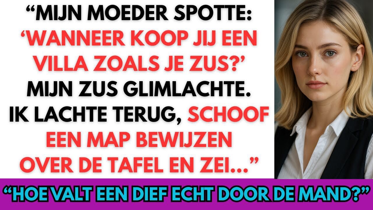 Aan het diner bespotte mijn moeder mijn leven en prees ze mijn zussen villa-leven. Tot ik…