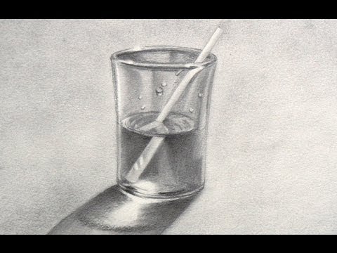 How to Draw a Glass of Water