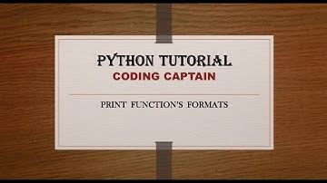 Print() Formats, End of line, Separators, Multiple line Statements | Python Tutorial for beginners